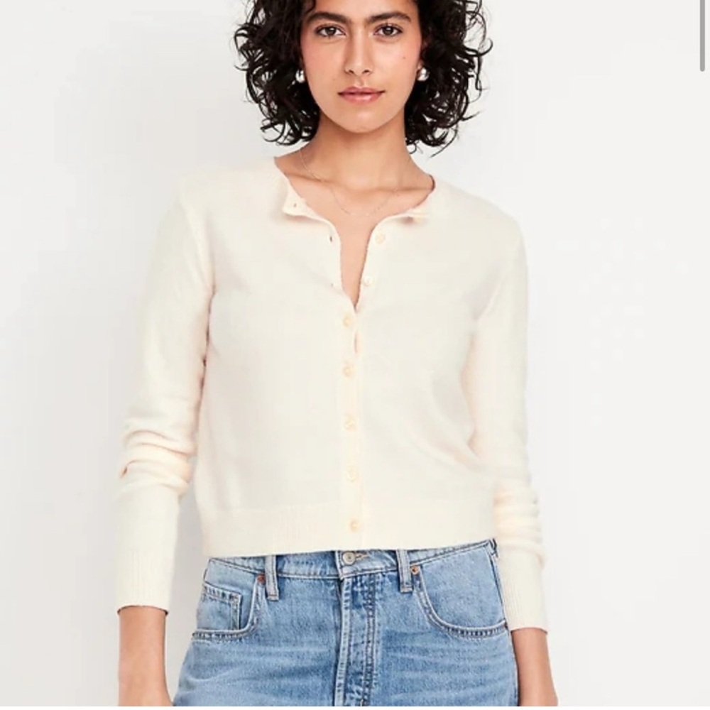 Old Navy NWT Women's Cream Cardigan Sweater